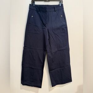 J. Crew Dark Blue Cropper Trousers